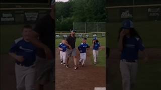 Saco celebrating 🎉⚾️ 2nd win of the playoffs by 2 points after epic game #playoffs2023