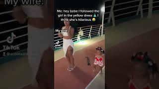 The girl from Tik Tok in the yellow dress causing problems…. #shorts #shortsvideo