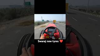 Swaraj new tyres ❤️ #nishudeshwal #automobile #farmerjatt #farming #tractorvideo