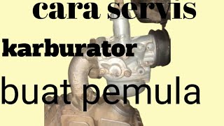 cara servis karburator motor