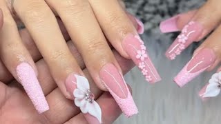 Beautiful acrylic nail art design | nail tutorial