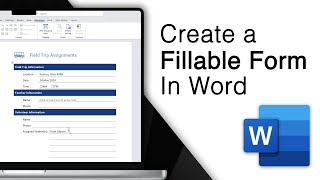 How To Create A Fillable Form In Word! [Best Method]