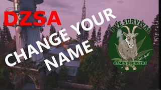 DZSA How to change your name