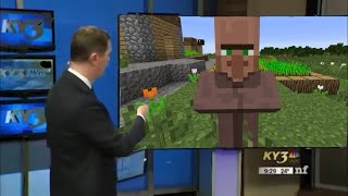 Minecraft villager robs store