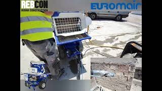 Euromair CP 35 & Mixer Premium kit mixing and spraying Fassa Bortolo Malta Strutturale NHL777