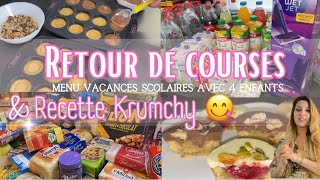 🛒 RETOUR DE COURSES LECLERC + RECETTE FACILE KRUMCHY DÉLICIEUX 😋🤤