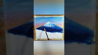 How to paint mountain easy #shorts #acrylicpainting #painting #creativeart