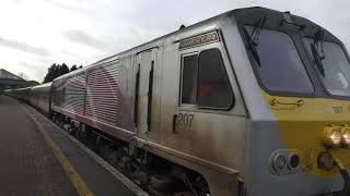 Irish Rail 201 Class Loco 207 + Enterprise Train + DVT 9001 - Dundalk (17/2/20)