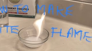 How to make white flame fire