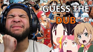 GUESSING THE ANIME VOICE DUBBED!!!!