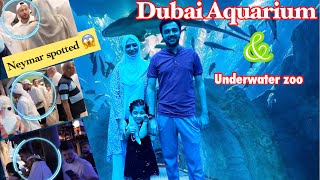 Exploring Dubai Aquarium | Neymar Spotted 😮 | Dubai Mall