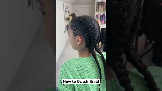 How to Dutch Braid #dutchbraidhairstyles #braids #braidingtutorial #hair #hairvideo #hairtutorial