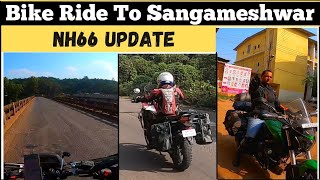 Coastal Rout I NH66 Update I Bike Ride To Sangameshwar I Exploring Rides I In Hindi