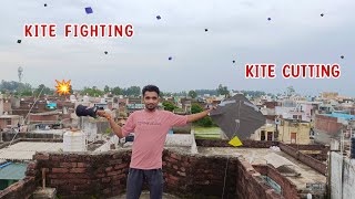 Kite Fighting on Viswakarma Pooja 💥| kites vlogs | kite flying video