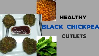 Very Easy & Delicious Kale chane Cutlets / Protein rich Veg Cutlet/weight loss Snack Recipe