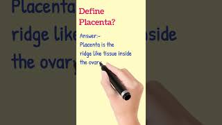 Definition of Placenta?/#shortsfeed /#shabbseducation