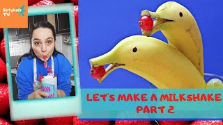 CAN SETY MAKE A BANANA MILKSHAKE? SETY MUZLU MILKSHAKE YAPABİLİR Mİ? 🍓🍌🥤