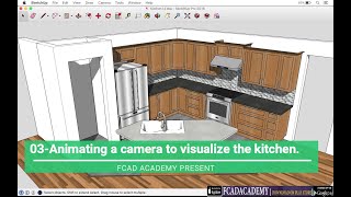 03 Animating a camera to visualize the kitchen.