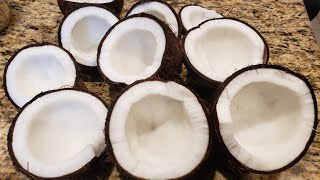 How to Cut open Coconut in 1 minute-the Traditional way