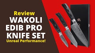 Wakoli Edib Pro Damascus Knife Set Review: The Ultimate Tool for Japanese Culinary Artistry!