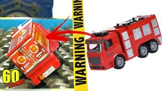 ◄ 60 초 ►  실험 파쇄기 VS 소방차 | Fire Engine (60 Seconds!)