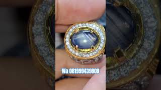 Bangsing biru parthawijaya HQ / natural blue sapphire no heat / gemstone / batu permata / jewelry