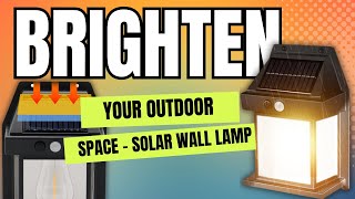 Solar Induction Wall Lamp | Ang Ultimate Ilaw Para sa Bahay at Hardin!