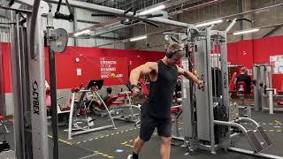 High to Low Cable Chest Fly Variation