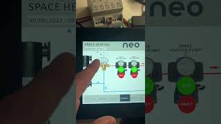 Using an HMI to talk through space heating within building automation. #automation #heating