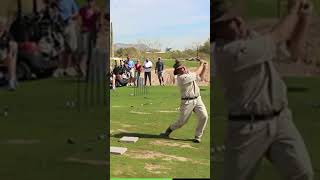 Driver smashing bouncing ball golf trick shot - Craig Hocknull #golfswing #trickshots #golf #golftip