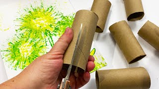 Toilet Paper Roll PAINTING Techniques FOR BEGINNERS