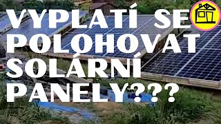 Solární Zisk v Zime Polohováním Solárních Panelů