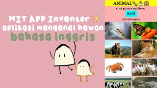 BUAT APLIKASI MENGENAL HEWAN BAHASA INGGRIS di MIT App Inventor