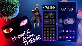 HyperOS Premium Pain Anime Theme For Any Xiaomi Device's | New System Ui | #hyperos #pain