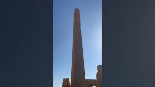 Exploring the Grandeur: Queen Hatshepsut's Towering Obelisk at Karnak Temple in Egypt #shorts