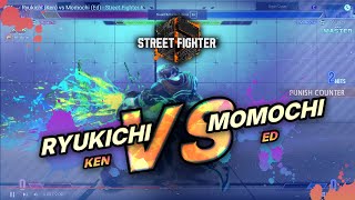 SF6 → Ryukichi (Ken) vs Momochi (Ed) - Street Fighter 6