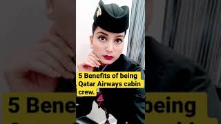 5 benefits of being Qatar Airways Cabin Crew#qatarairways #cabincrew #crewlife #lifestyle #shorts