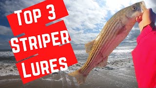 Top 3 Striped Bass Lures you MUST Have - Backwater Striped Bass Fishing