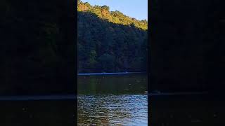 Tennessee October Scene #hikingadventures #autumn #outdoors #lake #moon