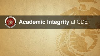 Academic Integrity at CDET