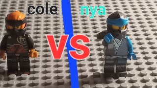 nya vs cole (stop motion)