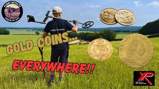 INSANE VIDEO!! Featuring ALL My Gold Coins Found To Date | Metal Detecting | XP Deus | UK |