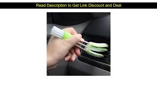 Discount  1PC Car Cleaning Brush Double Ended Car Air Conditioner Vent Slit Cleaner Brush Dusting B