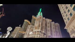 Makkah | Clock Tower | Many Hopes | Beautiful View of Masjid al-Haram during Isha Adhan MashaAllah