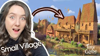 How To Build a Floating Village in TINY GLADE - Easy Speed Build ASMR