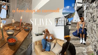 summer diaries 🌊🧚🏾‍♀️ * travel vlog in ST. IVES 🌴CORNWALL | beach|hike|roadtrip*