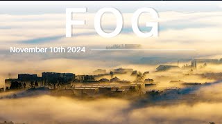 Hauntingly beautiful FOG: drone view from above the fog  | CaptainsVoyage