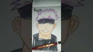 gojo drawing\anime boy gojo  #anime #jujutsukaisen #sukuna