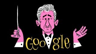 Leonard Bernstein's 100th Birthday Google Doodle