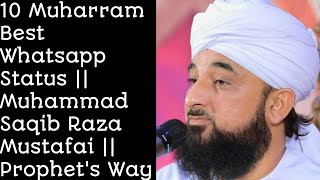 #shorts 10 Muharram Best Whatsapp Status || Muhammad Saqib Raza Mustafai || Muharram | Prophet's Way